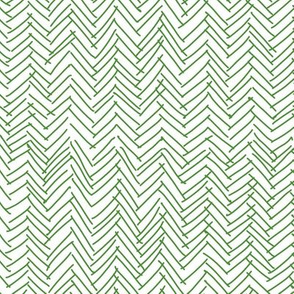 Grass green herringbone 