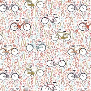 Spring Bicycles on White