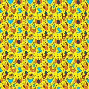 Crazy Birds - Yellow - Small