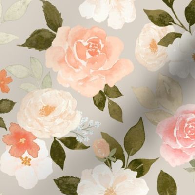 Vintage Pastel Floral