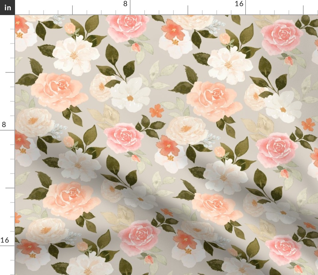 Vintage Pastel Floral