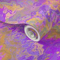 Painted Organic Swirls, Purples