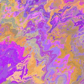 Painted Organic Swirls, Purples