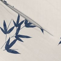 Denim Bamboo Leaves