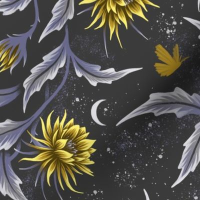 Queen of the Night - Grey / Yellow - Andrea Muller