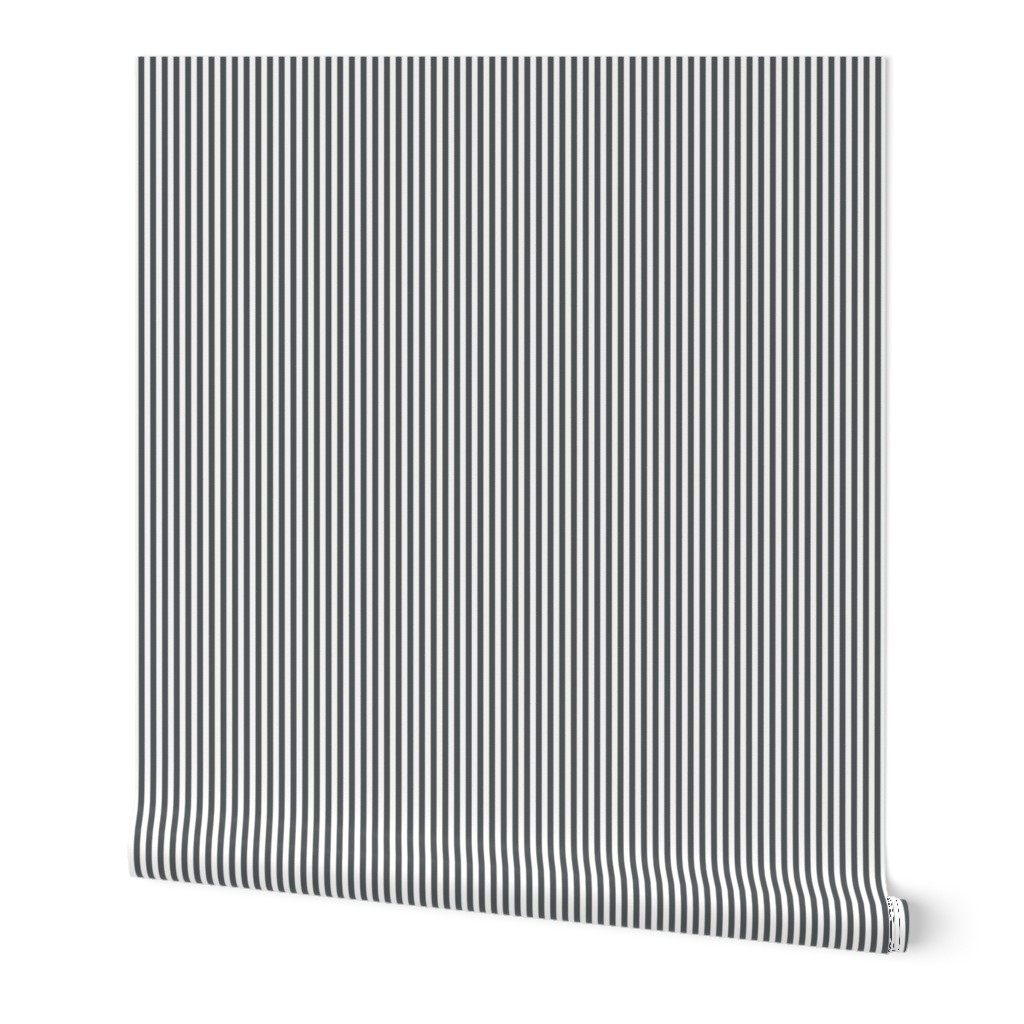 Stripes Vertical Charcoal Gray