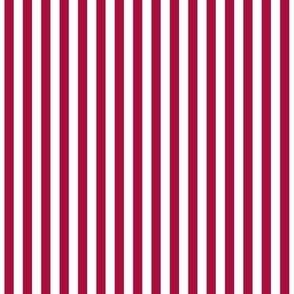 Deep Red Stripe Fabric, Wallpaper and Home Decor | Spoonflower