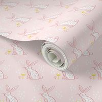 Woodland Rabbit- Pink and Yellow