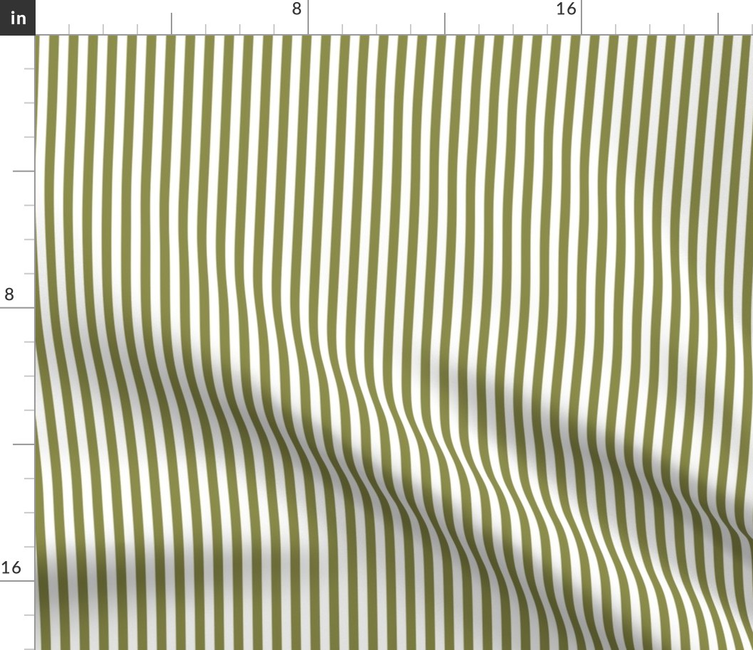 Stripes Vertical Olive Green