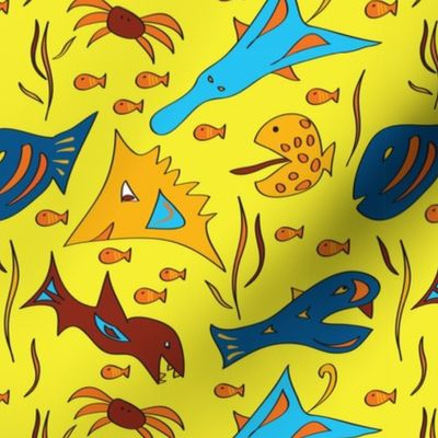 Crazy Fish - Yellow