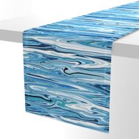 LQLK - Large - Liquid Lake Blue Marble - Crosswise