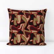 Olive & Red Camo - Large