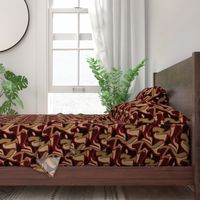 Olive & Red Camo - Large