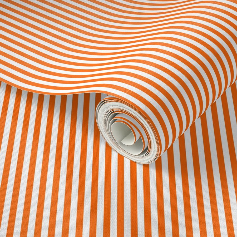 Stripes Vertical Vibrant Orange