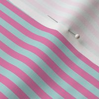 Stripes Vertical Pastel Pink and Blue - Classic Quarter Inch Line 