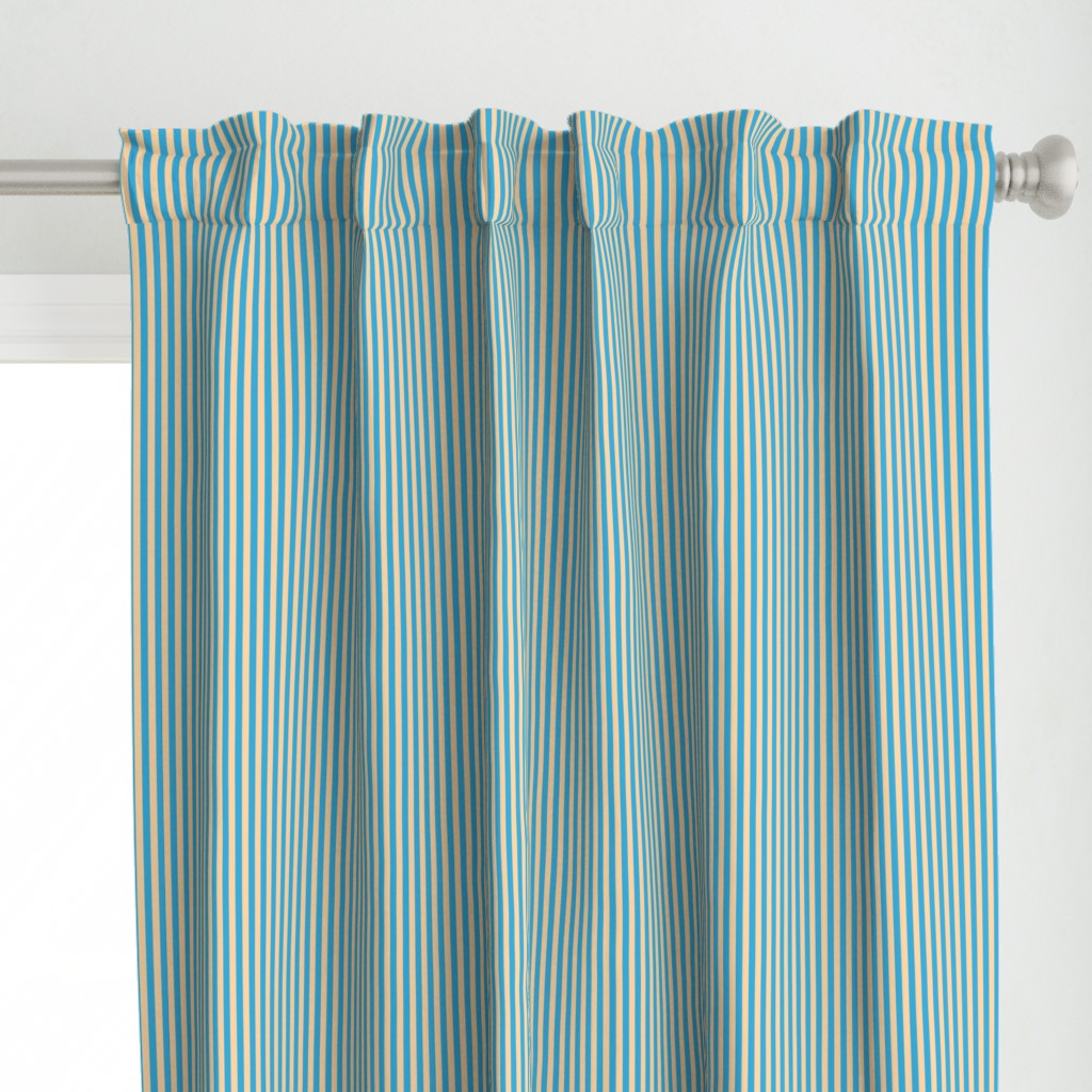 Stripes Vertical Sand and Sky Blue