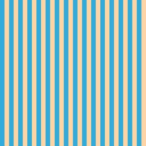 Stripes Vertical Sand and Sky Blue