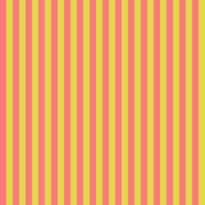 Stripes Vertical Peach and Lime