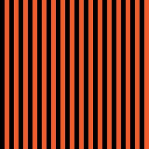 Stripes Vertical Halloween Orange and Black