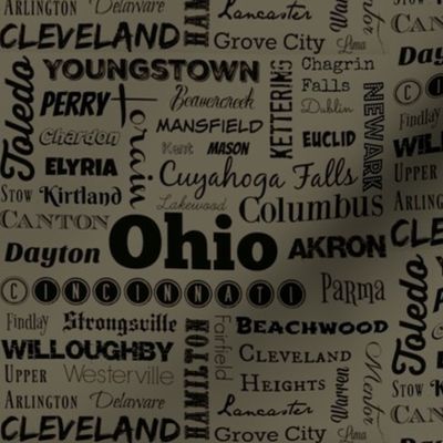 Ohio cities 2, dark khaki