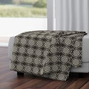 Moroccan Lattice Beige Black