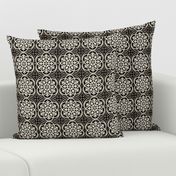 Moroccan Lattice Beige Black