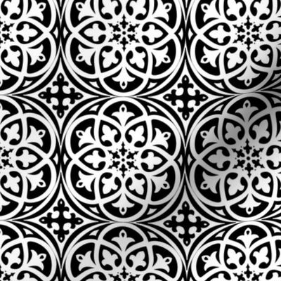 Moroccan Lattice Black and White