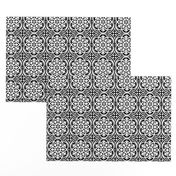 Moroccan Lattice Black and White