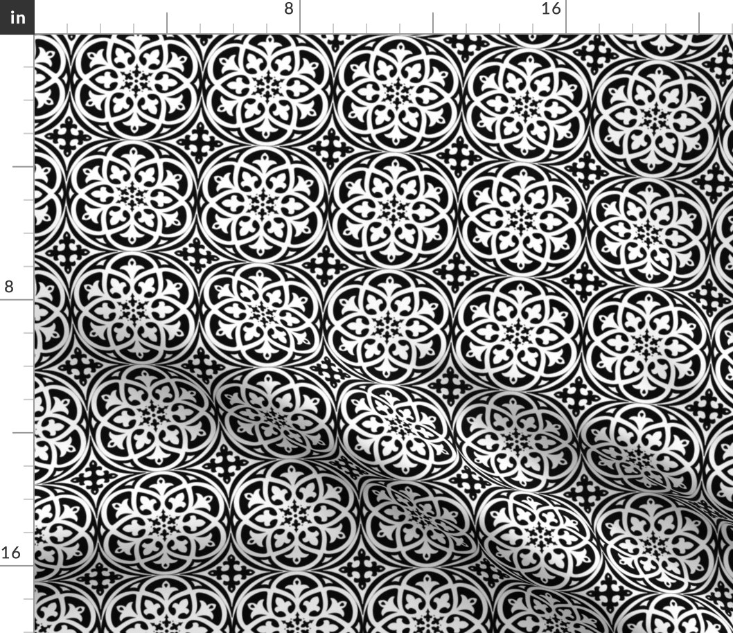 Moroccan Lattice Black and White