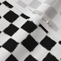 Checker Strokes Black on White