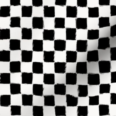 Checker Strokes Black on White