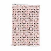 adopt don't shop dogs and cats  fabric pink