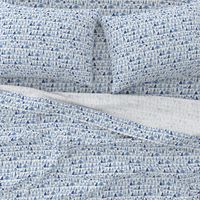 Misty Mountains - blue mountain shapes fabric and wallpaper print