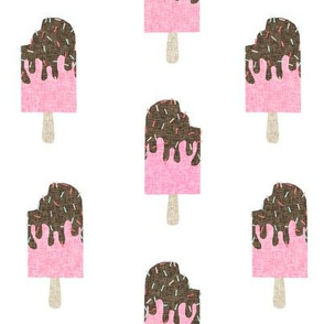 popsicle chocolate summer food white