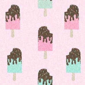popsicle chocolate summer food pink