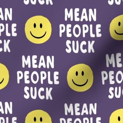  mean people suck - dark purple vertical