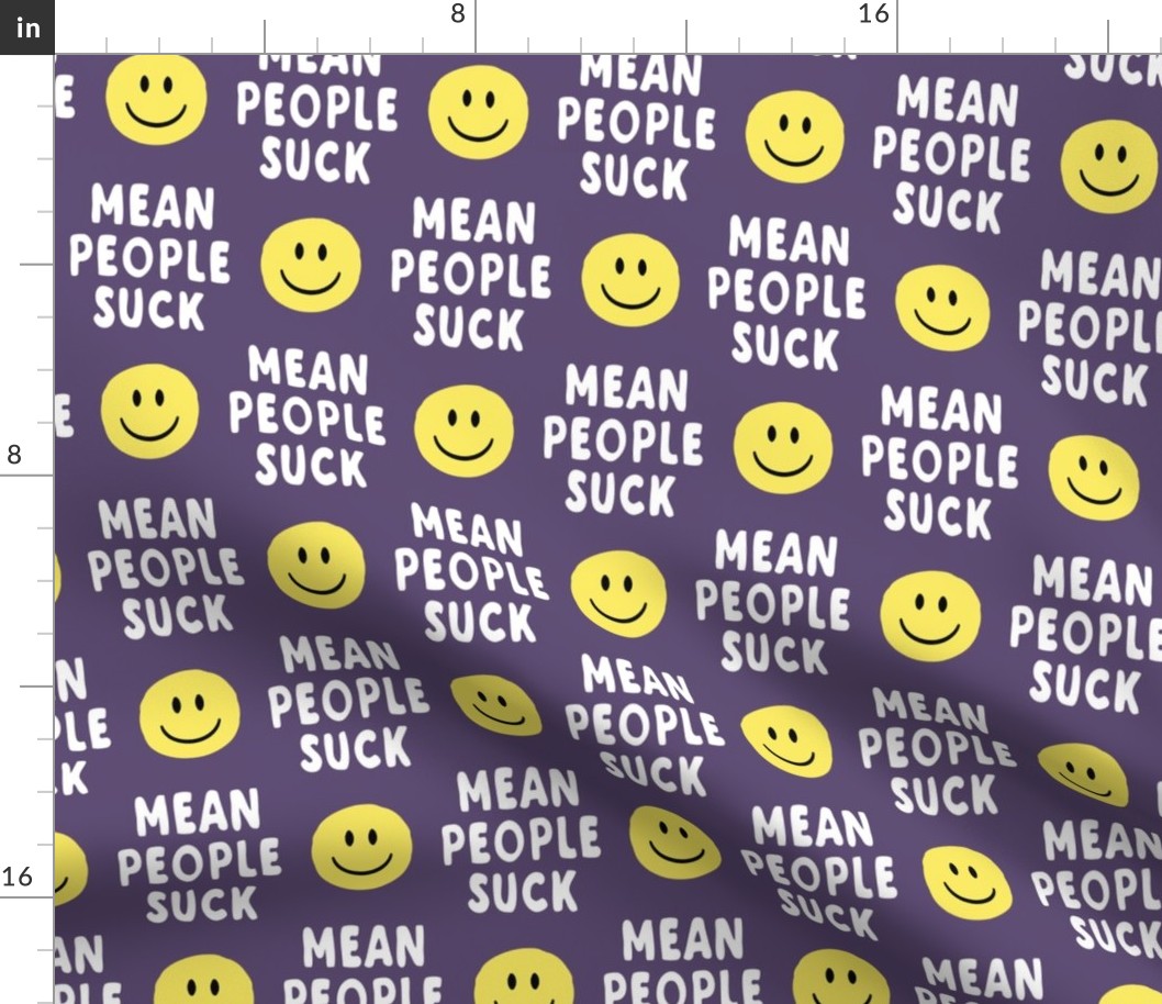  mean people suck - dark purple vertical