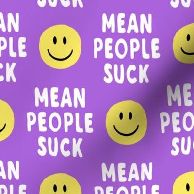  mean people suck - purple vertical