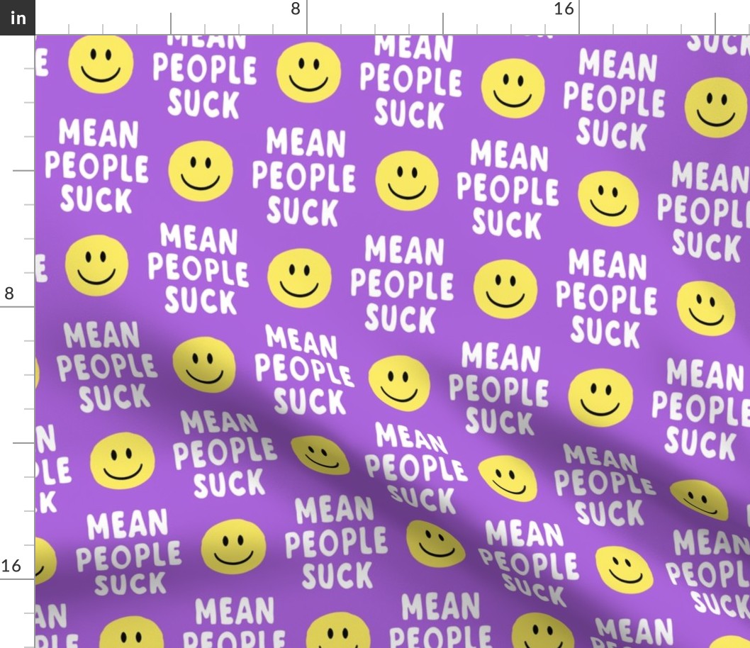  mean people suck - purple vertical