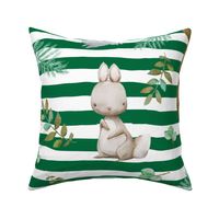 36" Hello Forest Animals - Bright Green