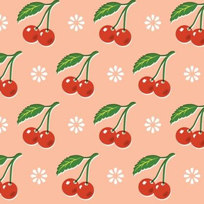 Cherry Bomb* (Peach Halves) || minimalist cherries