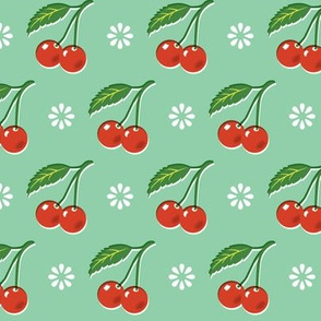 Cherry Bomb* (Jadeite)  || minimalist cherries