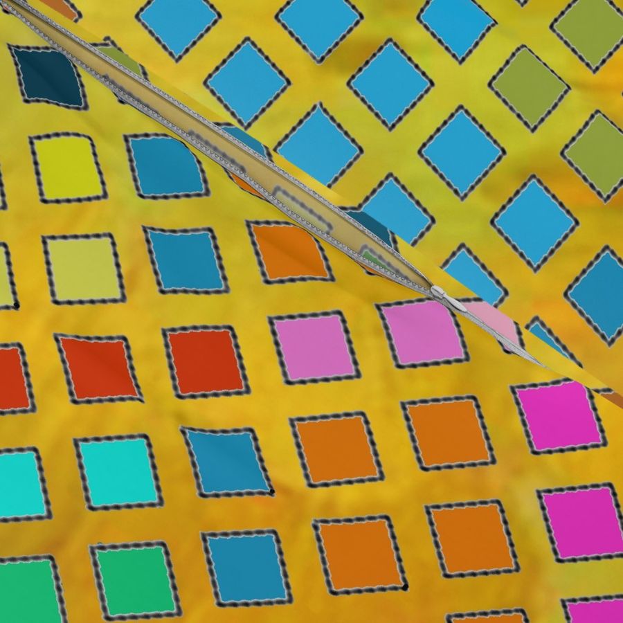 Lattice Rainbow Quilt 