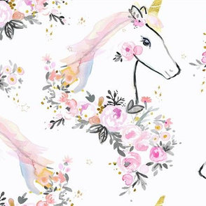 sweet unicorn floral