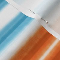 Blue & Orange Watercolor Stripes