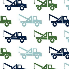 tow trucks - multi - navy,blue,green