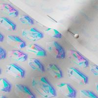 Iridescent Rainbow Crystals - tiny print