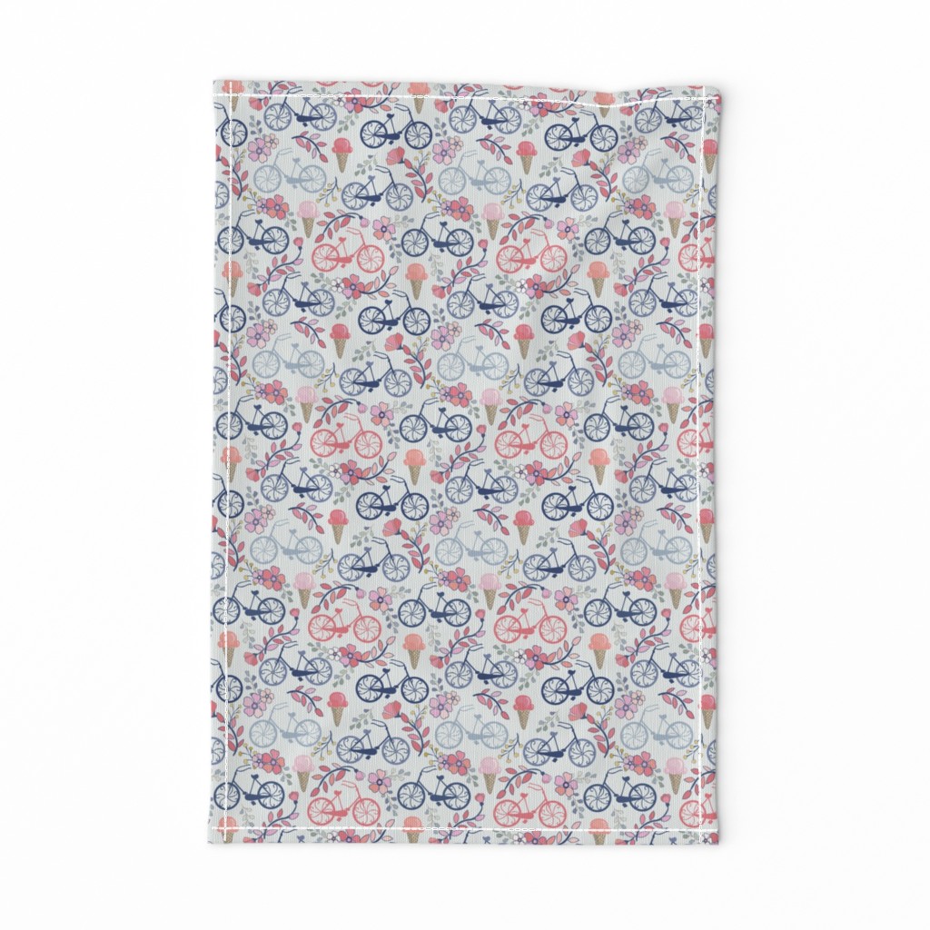 Biking for Ice Cream - Tiny - Blue, Pink, Navy, Blush