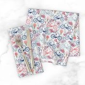 Biking for Ice Cream - Tiny - Blue, Pink, Navy, Blush