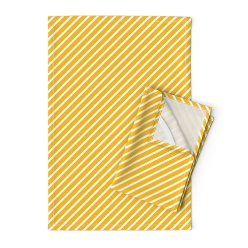 Diagonal Stripes, Yellow